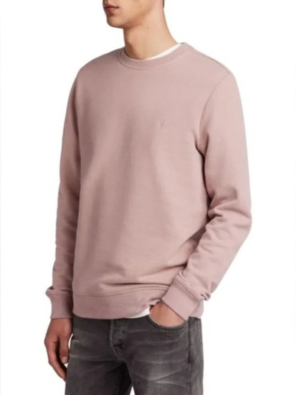 ALL SAINTS MENS crew neck pull over sweatshirt